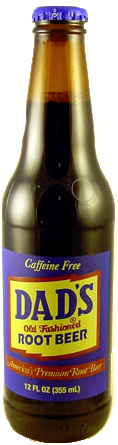 Dad's Old Fashion Root Beer Pure Cane Sugar Soda